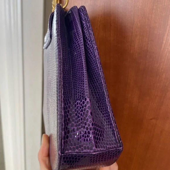 Paloma Picasso Crocodile Shoulder Bag- Excellent Rare Vintage - Picture 8 of 13